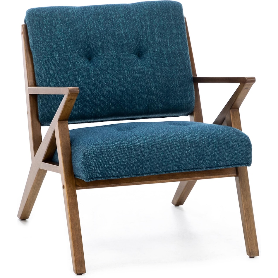 wesp blue accent chair   