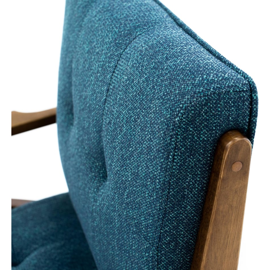 wesp blue accent chair   