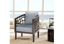 wesp blue accent chair   