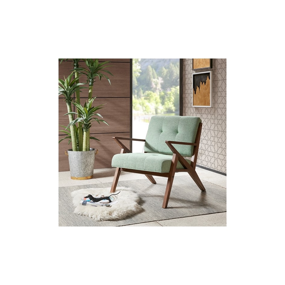wesp blue accent chair   