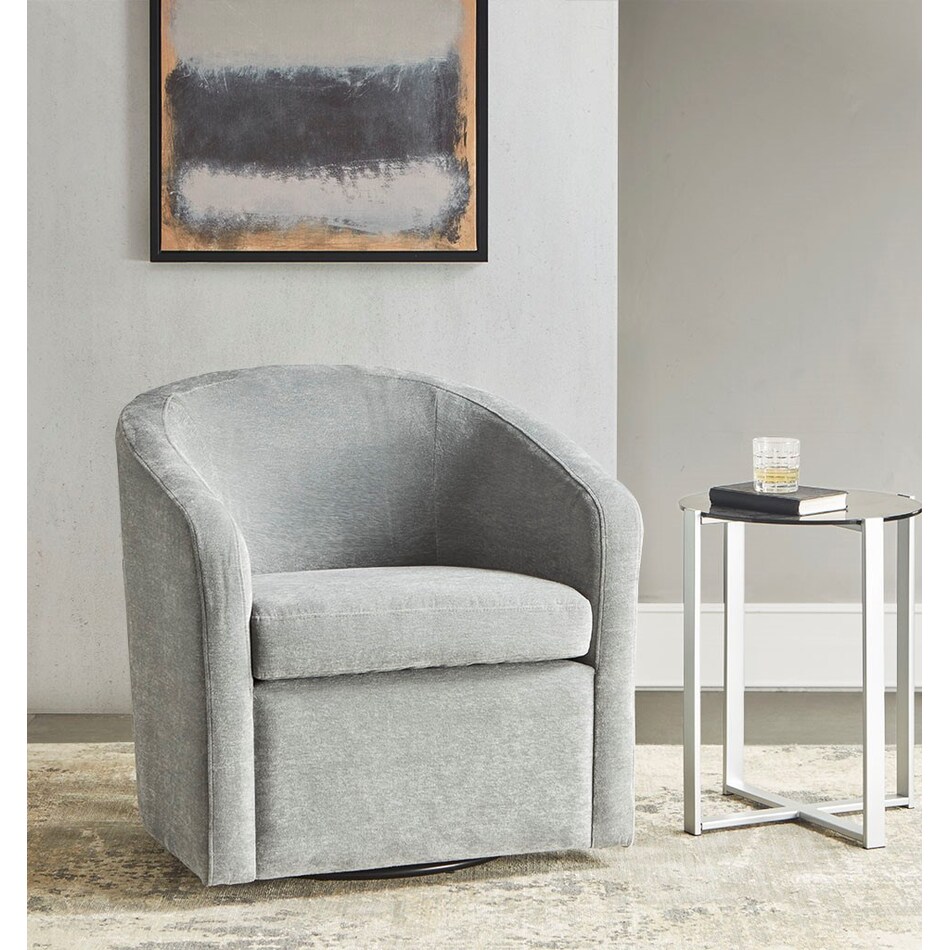 wesp blue swivel chair   