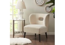wesp cream accent chair   