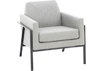 wesp grey accent chair   