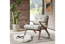 wesp grey accent chair   