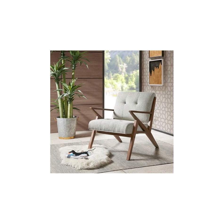 wesp grey accent chair   