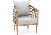 wesp grey accent chair   