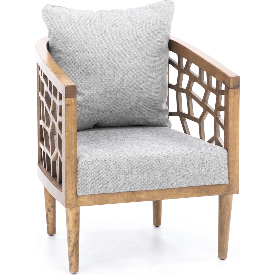 wesp grey accent chair   