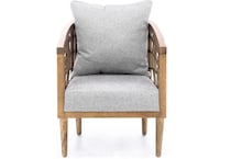 wesp grey accent chair   