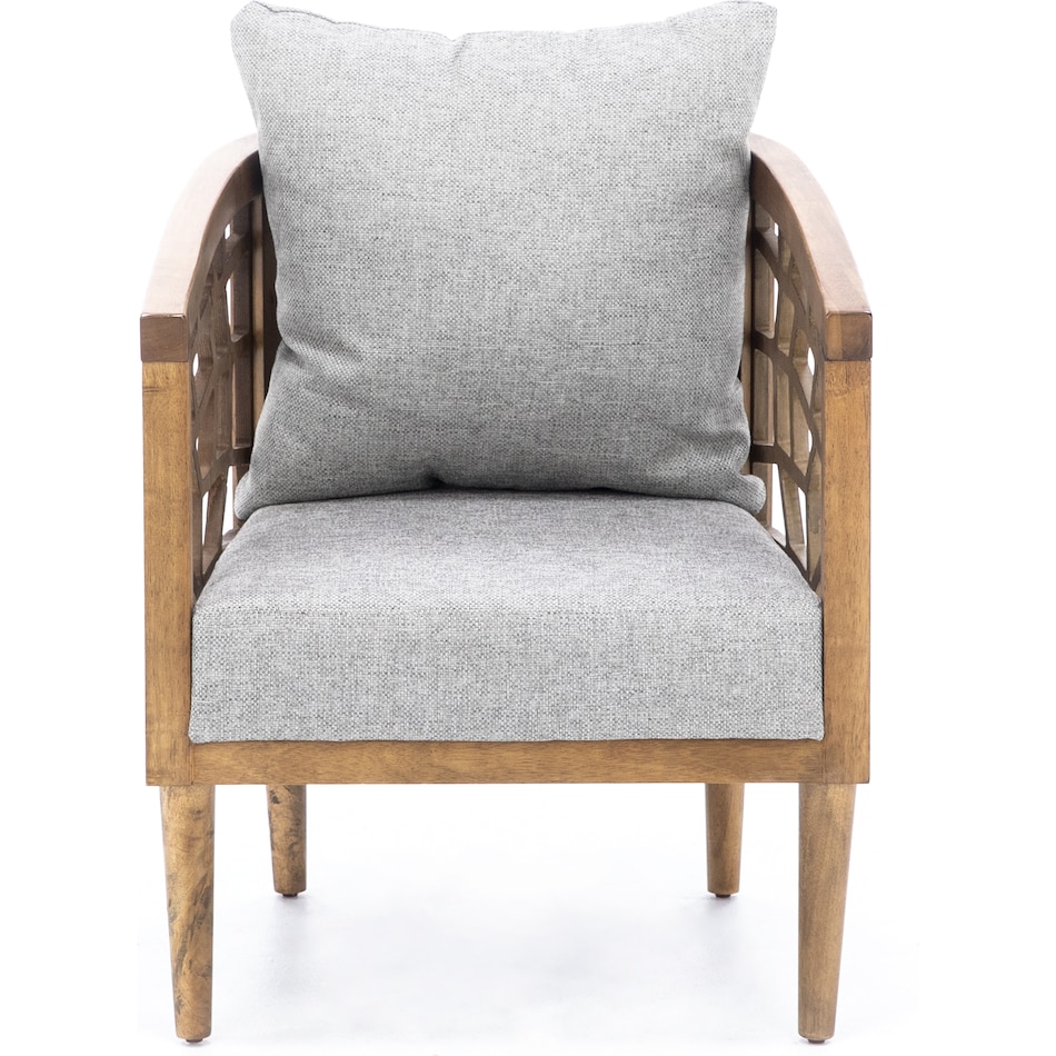 wesp grey accent chair   