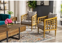 wesp grey accent chair lifestyle image   
