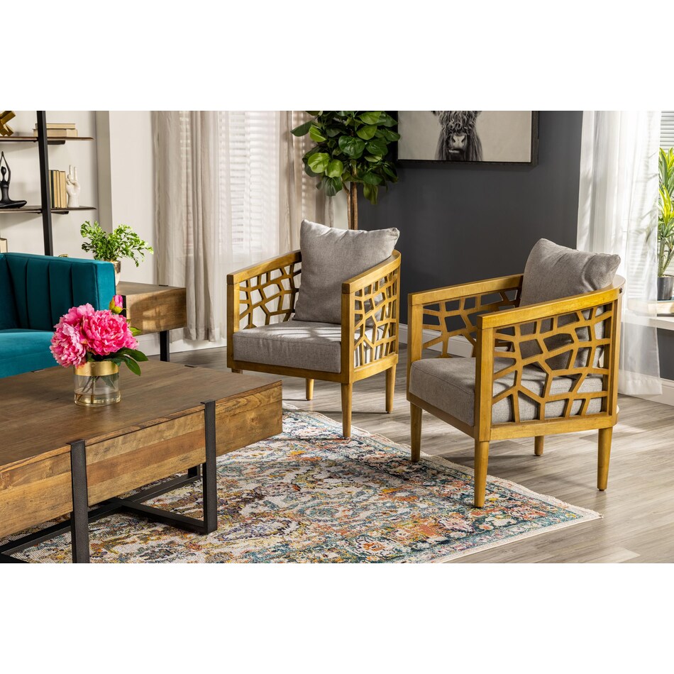 wesp grey accent chair lifestyle image   