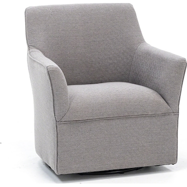Augustine Swivel Glider Chair in Grey