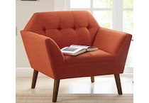 wesp orange accent chair   