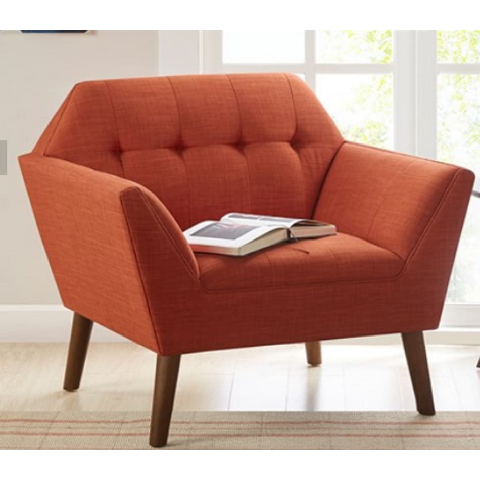 wesp orange accent chair   