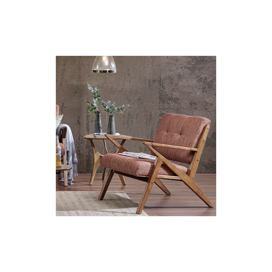 wesp orange accent chair   