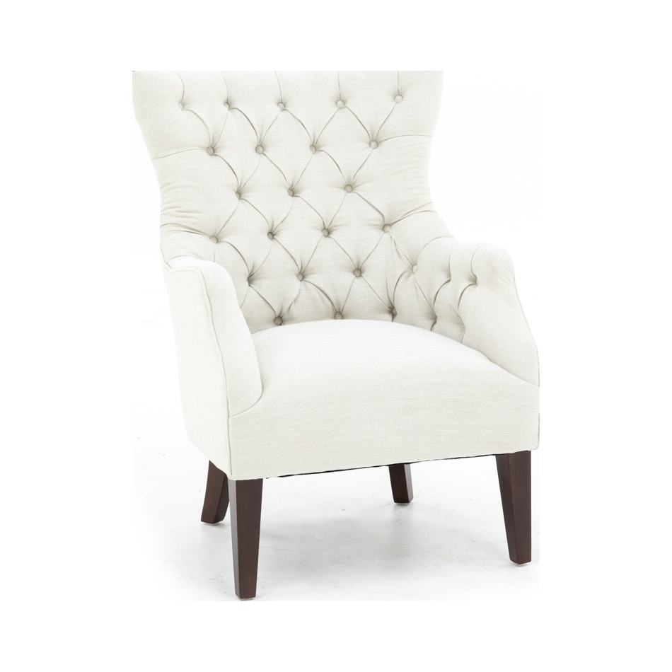 wesp white accent chair   