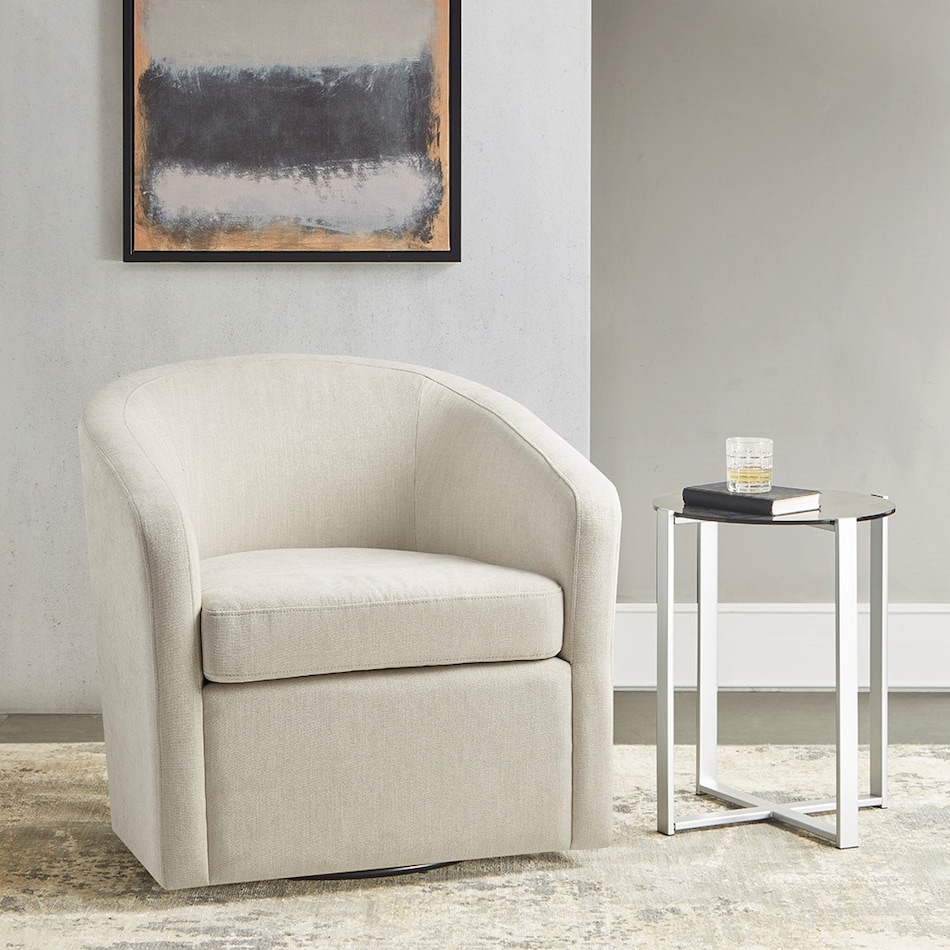 wesp white swivel chair   