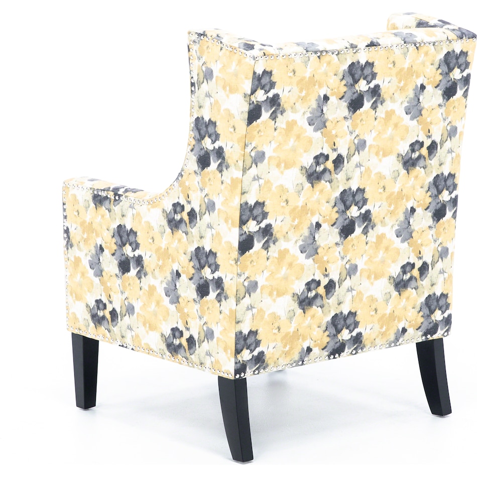 wesp yellow accent chair   