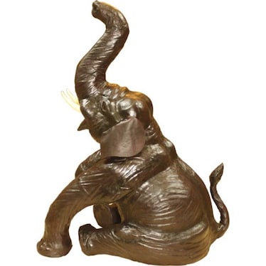 Baby Elephant Sitting 12"H