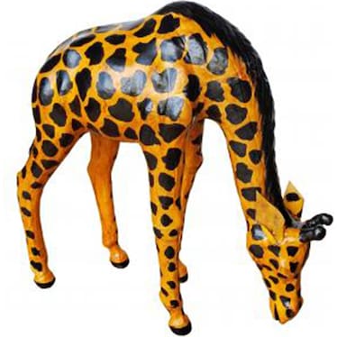 Giraffe Drinking 12"H