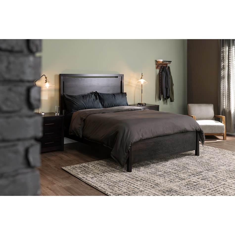 witmer furniture black full bed package lifestyle image fpk  