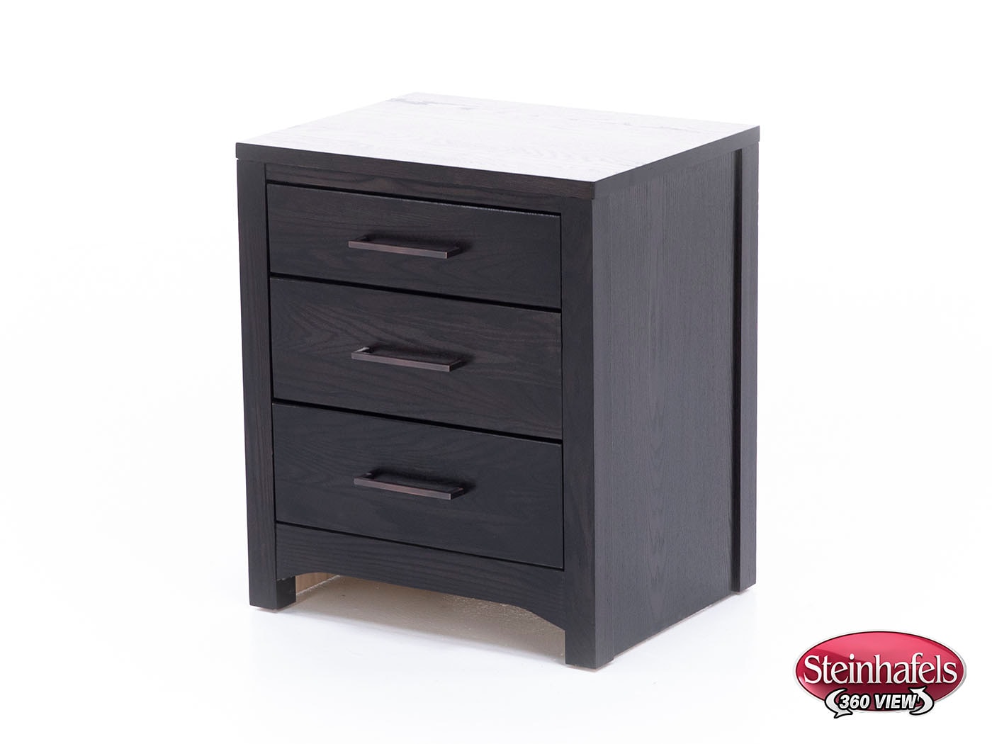 witmer furniture black three drawer  image   