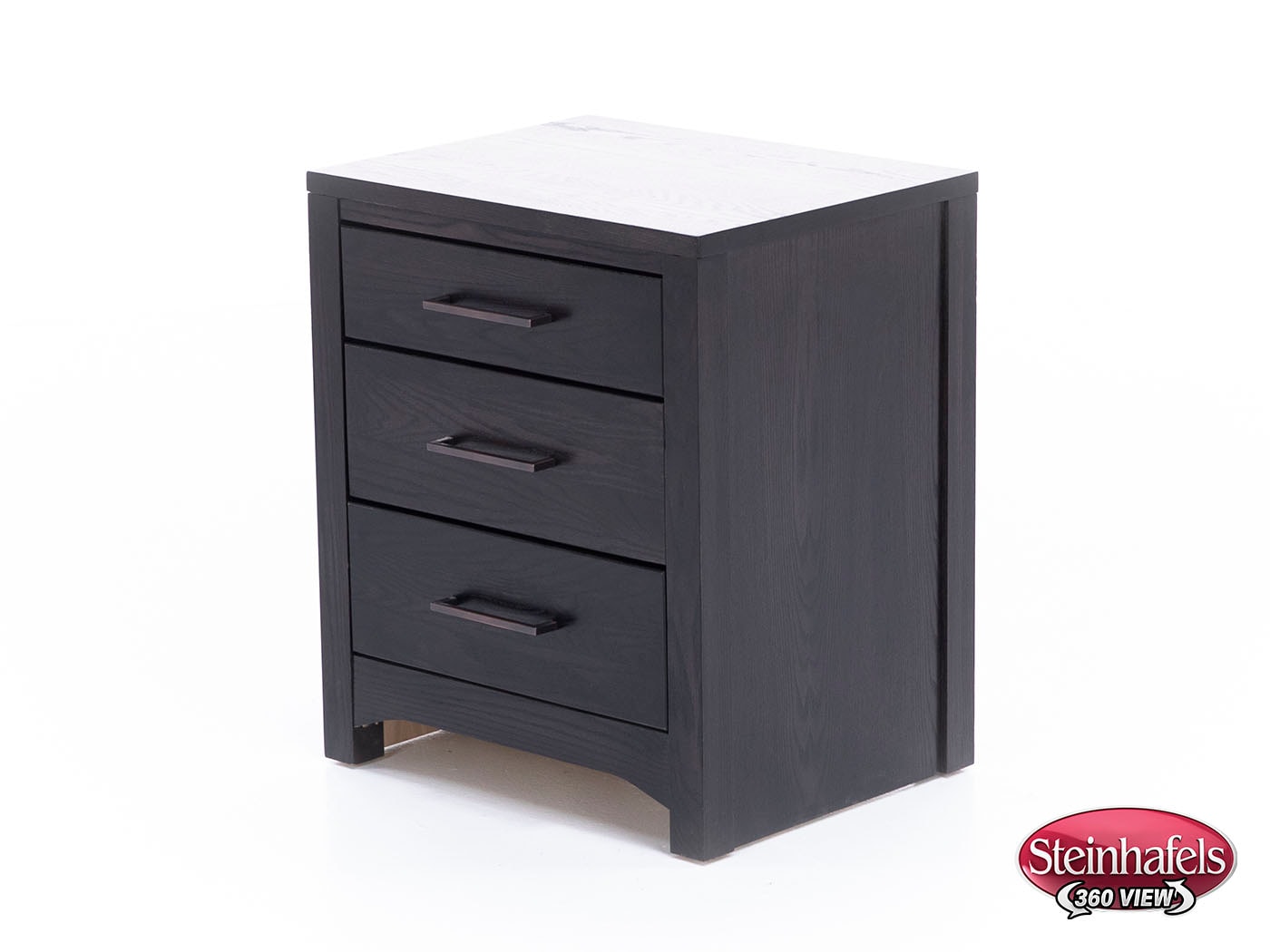 witmer furniture black three drawer  image   