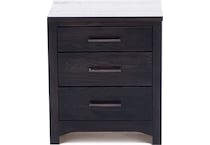 witmer furniture black three drawer   