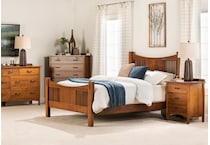 witmer furniture brown full bed package fsb  