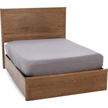 Witmer Modern Oak Bed for Adjustable Base Foundation