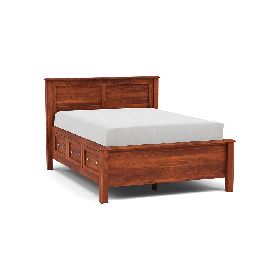 witmer furniture brown full bed package fpk  
