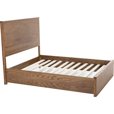 Witmer Modern Oak Platform Bed
