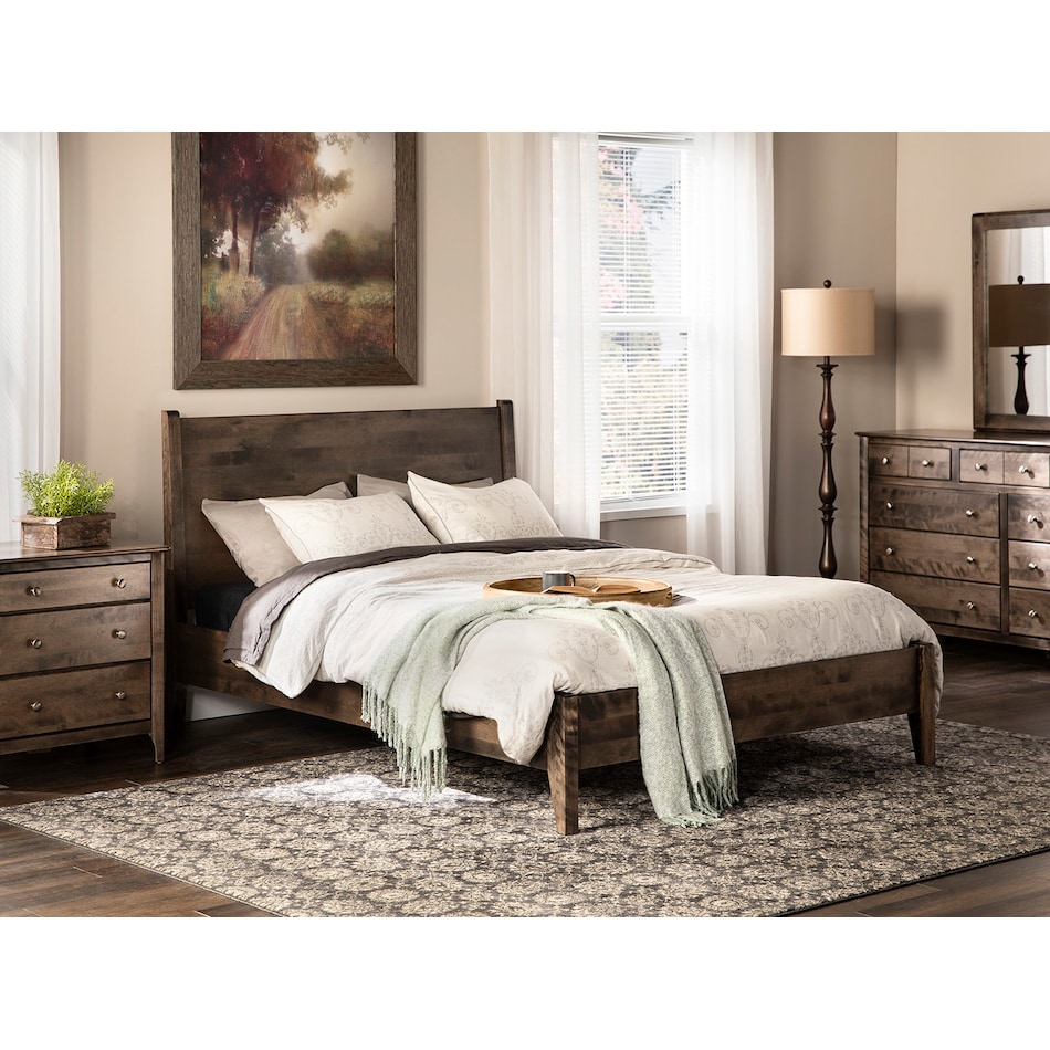 witmer furniture brown full bed package lifestyle image fpb  