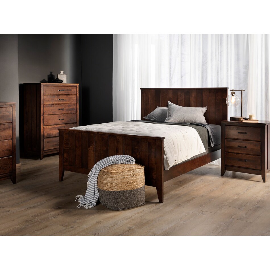 witmer furniture brown full bed package lifestyle image fp  