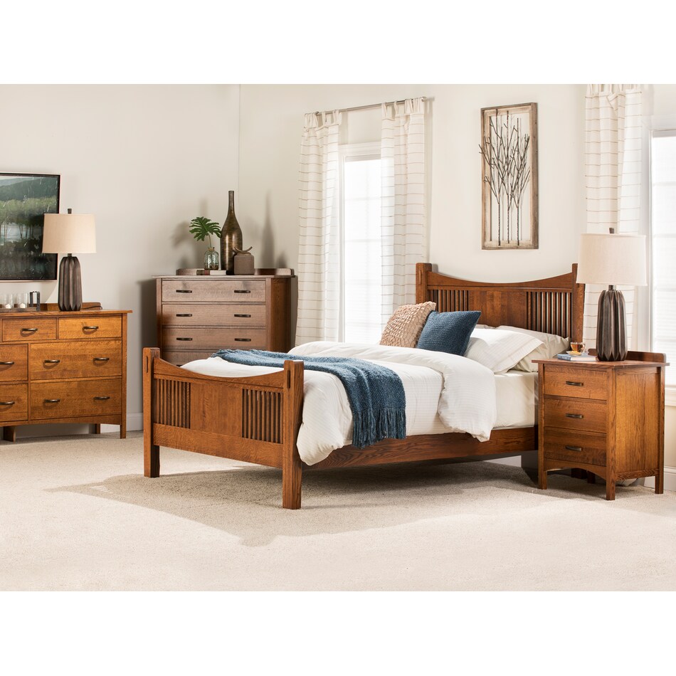 witmer furniture brown full bed package lifestyle image fsb  