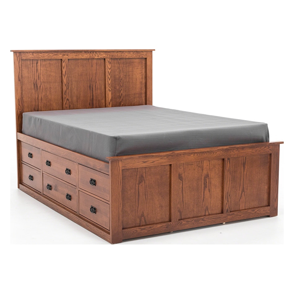 witmer furniture brown king bed package kpk  