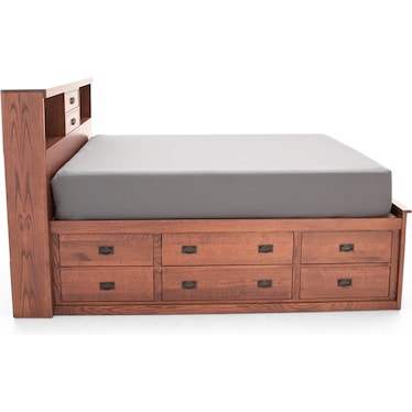 Witmer American Mission Bookcase Storage Bed