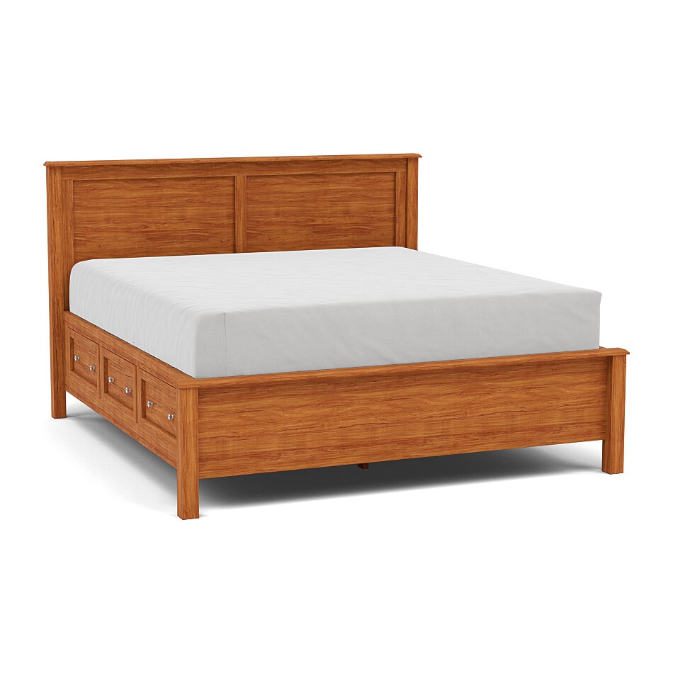 witmer furniture brown king bed package kpk  