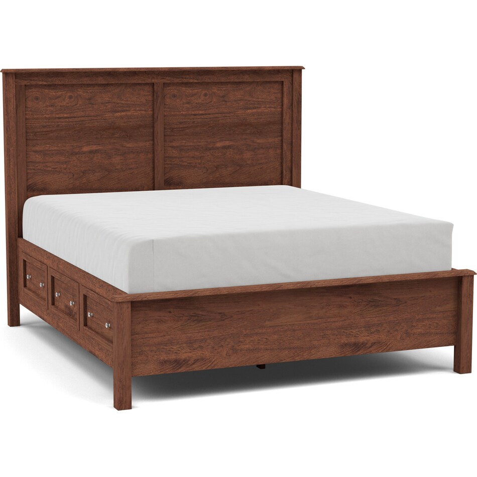 witmer furniture brown king bed package kpk  
