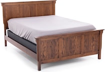 witmer furniture brown king bed package kpk  