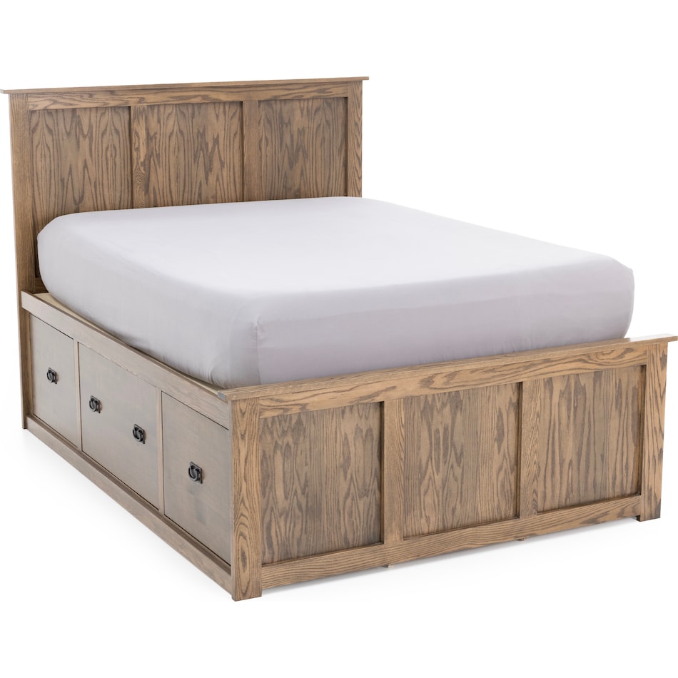 witmer furniture brown king bed package skp  