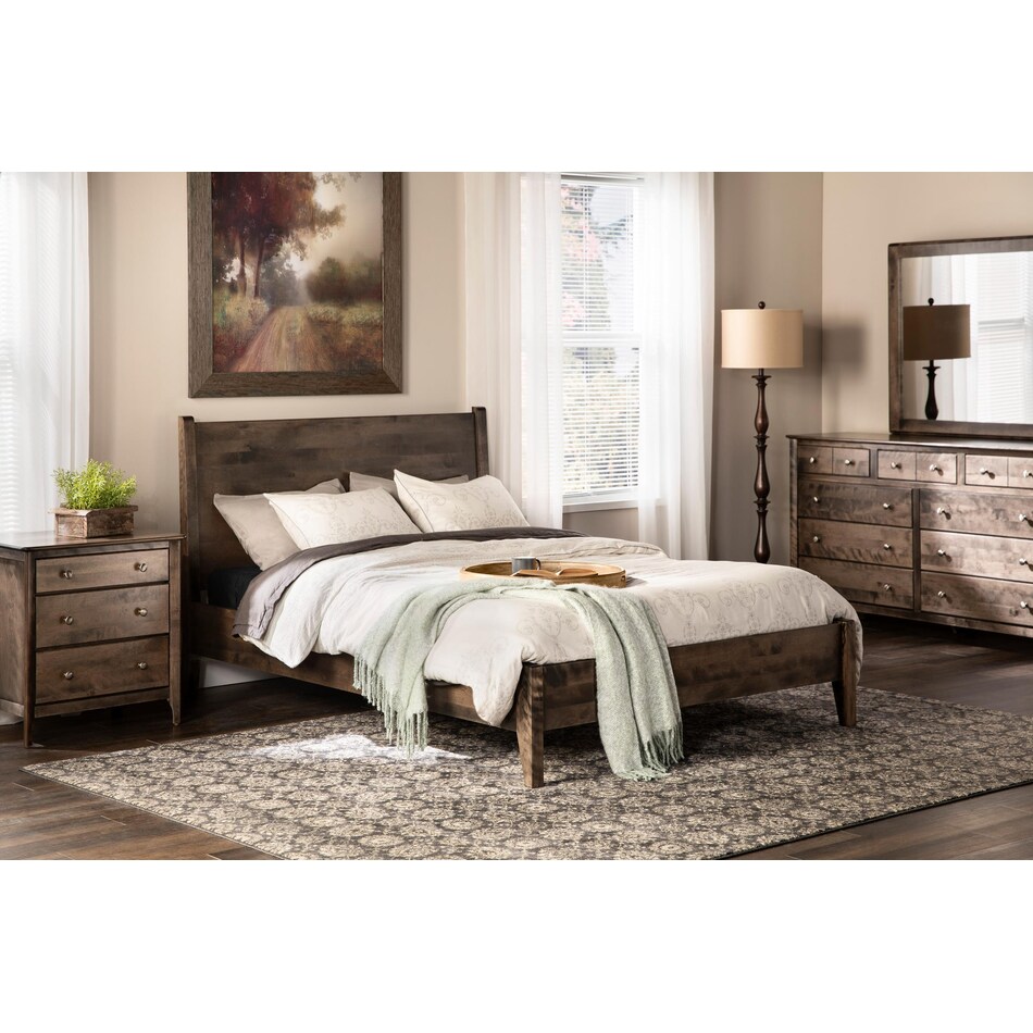 witmer furniture brown king bed package lifestyle image kp  