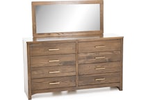 witmer furniture brown mirror   