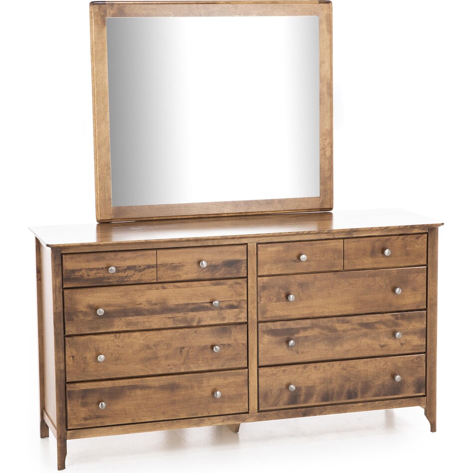 witmer furniture brown mirror   