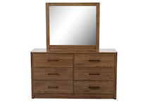 witmer furniture brown mirror   
