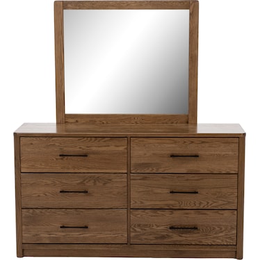 Witmer Modern Oak Mirror