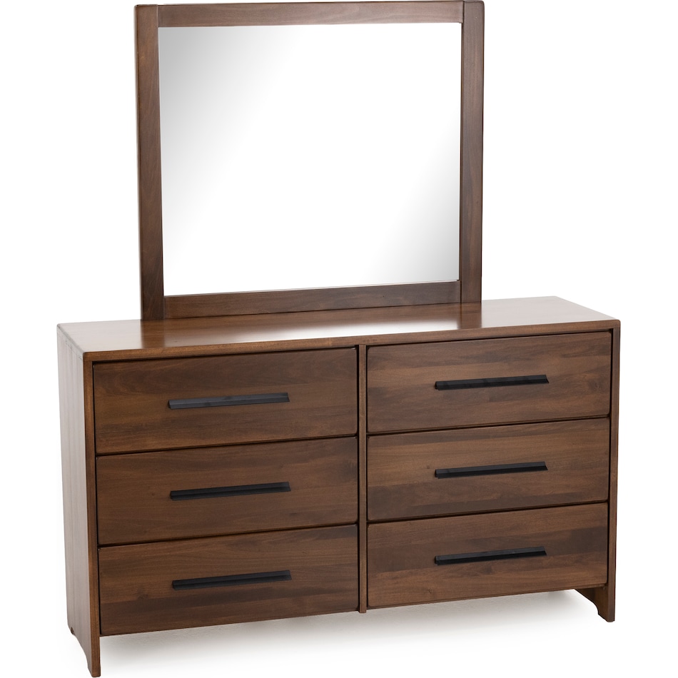 witmer furniture brown mirror   