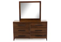 witmer furniture brown mirror   