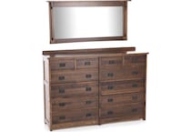 witmer furniture brown mirror   