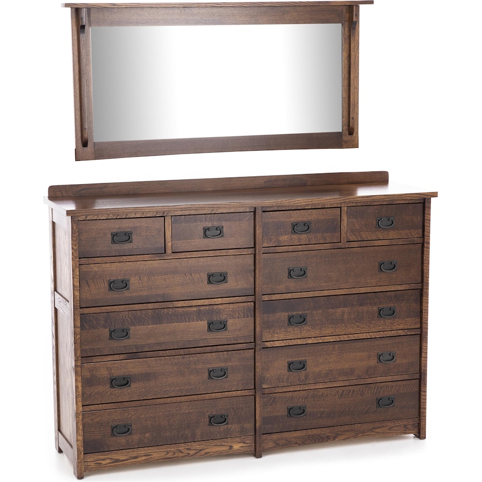 witmer furniture brown mirror   